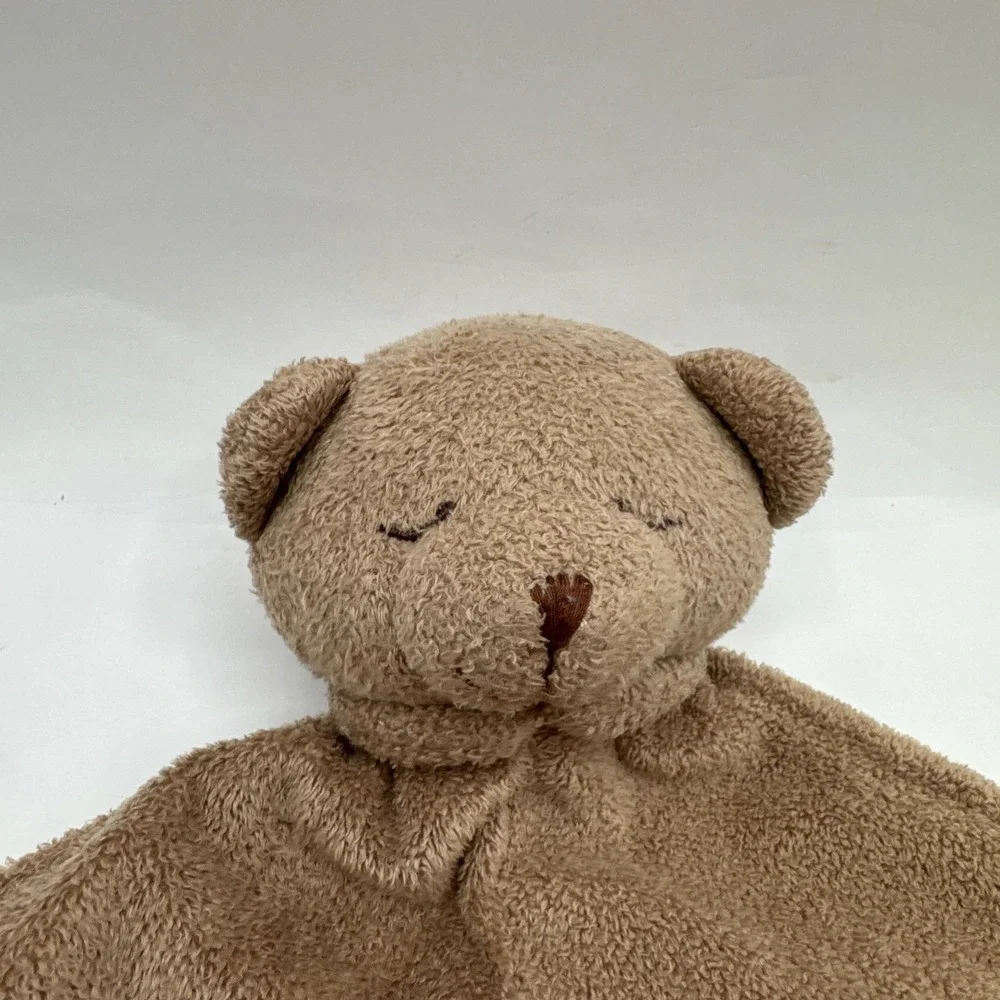 Angel Dear Brown Teddy Bear Lovey Security Blanket Soft Stuffed Baby‎ Toy